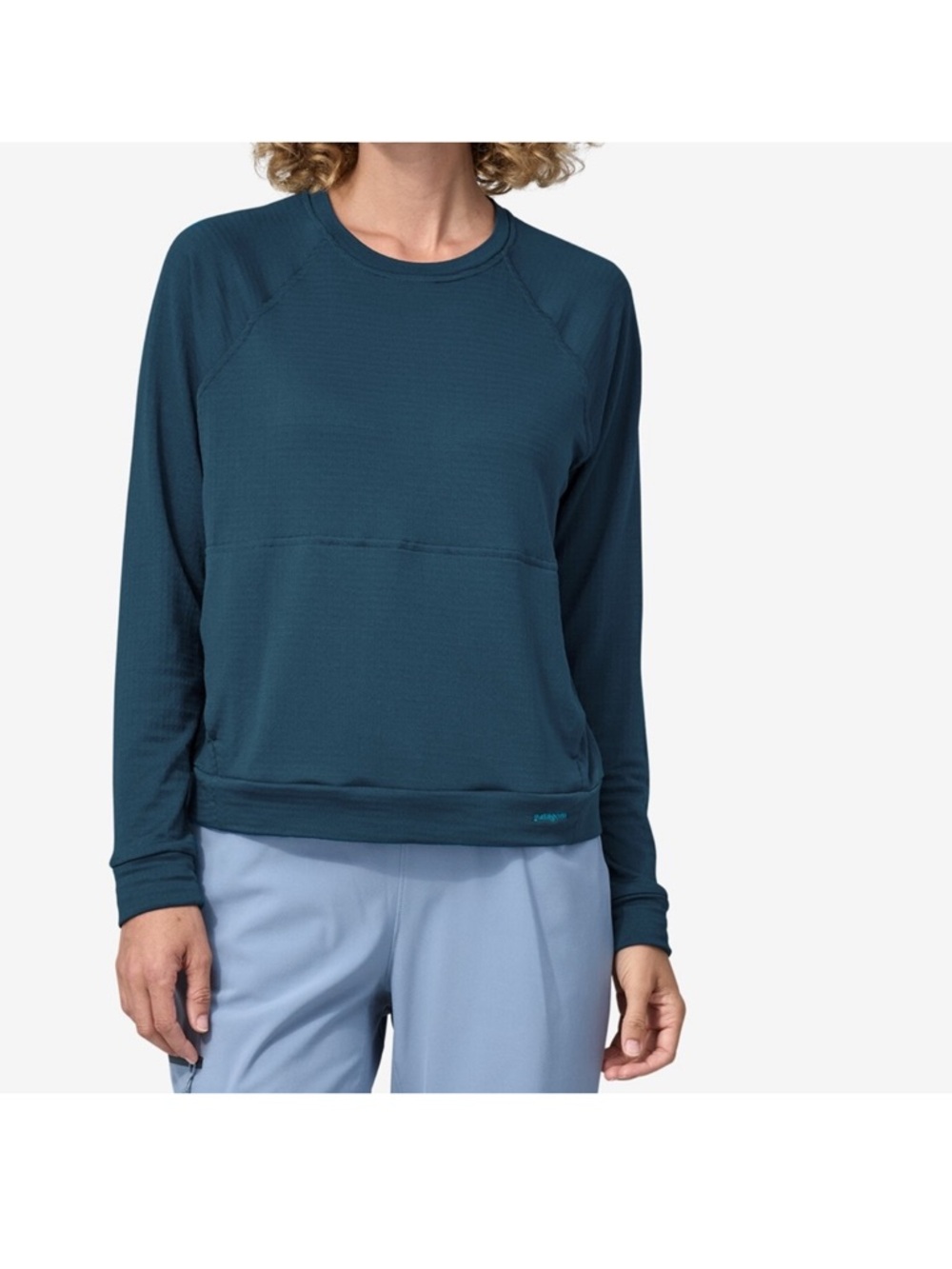 Patagonia Long-Sleeved Capilene® Thermal Crewneck Outdoor Hiking in Lagom Blue
